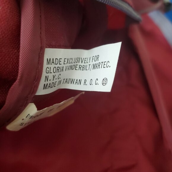 Maroon & Gray Gloria Vanderbilt Lightweight Travel Luggage - Picture 6 of 8